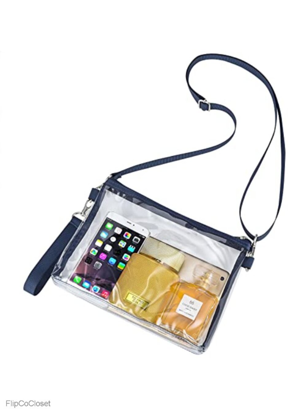 Stadium Approved Clear Crossbody Bag Detachable Straps PVC